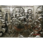 Икона православная, оберегающая, медная посеребрённая «Ангел Хранитель» [6000-76]