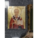 Икона православная золотофонная «Святой Николай» [200-001]