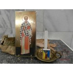 Икона православная ростовая золотофонная «Святой Николай» [200-003]