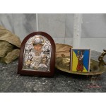 Икона с полукруглым завершением  «Святой Николай с Предстоящими» [807.274]