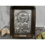 Икона в деревянной раме «Николай Чудотворец» [600-30]