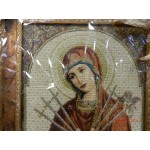 Икона православная, гобелен «Богоматерь семистрельная» [4012.58]