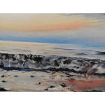 Картина маслом на холсте «Прибрежная волна» [100-1]