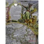 Картина-репродукция старинной карты «Карта Людовика XV» [8028.08]