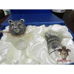 Набор декоративных рюмок (2 шт.) «Малый тотем. Медведь»