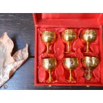 Набор рюмок, в подарочном футляре «Золото в красном» [7013.14-2]