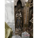 Статуэтка из полистоуна, триптих «Дева Мария, попирающая змия» [4030.533]