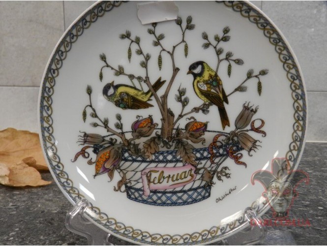 Декоративная тарелка, коллекционная «Февраль» [800-474-6]