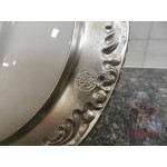 Тарелка фарфоровая декоративная настенная с оловянным бортом «Весна» [800-251-2]