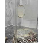 Квадратная прозрачная ваза «Медальон» [1014.04]