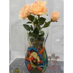 Стеклянная ваза для цветов «Маленькое цветное платье» [800-563]